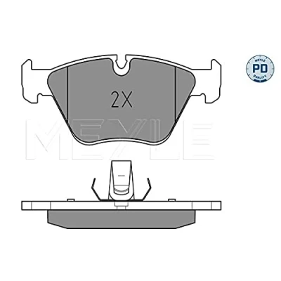 Imagen de MEYLE 025 231 8320/PD Juego de pastillas freno PD Quality Eje delantero preparado para indicador desgaste Chapa antichirridos BMW: 3 Berlina