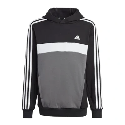 Imagen de adidas Performance Unisex Jersey con capucha para niños, Talla: 152, Black/white/grey five