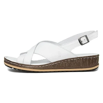 Imagen de Hush Puppies Elena, Sandalias con cuña Mujer, White, 38 EU