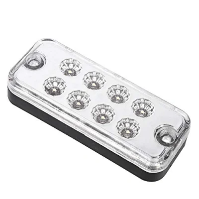Imagen de 6 PCS Luces Laterales del Marcador Led para 12V Remolques De Camiones Super Brillante Impermeable 8 Leds Camión Posicion Lateral Luces(Rojo)