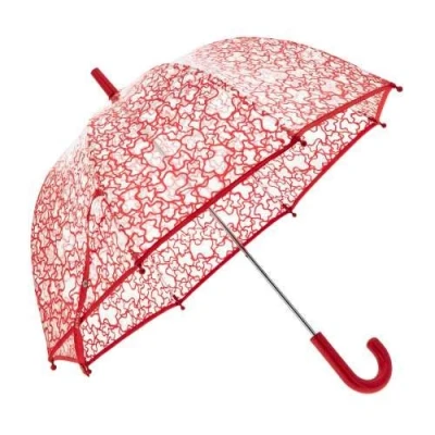 Imagen de TOUS BABY Paraguas INFANTIL transparente estampado Kaos. Color Rojo