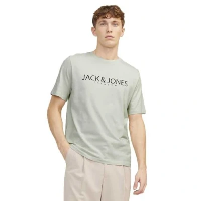 Imagen de Jack &amp; Jones Premium LOGO Rundhals Camiseta estampada, Hombre, Talla: Small, Green tint