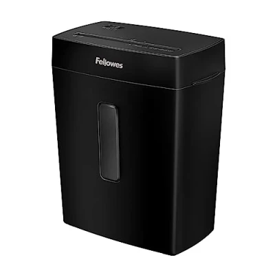 Imagen de Fellowes FS 8C Trituradora de Papel, Corte en partículas, Destruye hasta 8 Hojas, Destructora Papel Uso Personal, Papelera 15 litros, Nivel Seguridad P4, Exclusiva Amazon