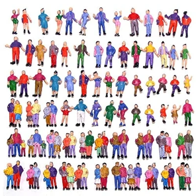 Imagen de Croch P100W Trenes Modelo 1:87 figuras pintadas HO TT (100pcs)