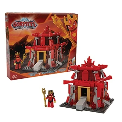 Imagen de GORMITI Juego de construcción Fuego con Mini Personaje Incluido, La Fortaleza Llama, 280 Piezas, para niños a Partir 4 años, Giochi Preziosi