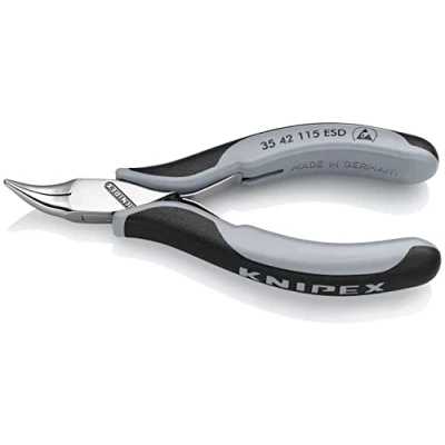 Imagen de Knipex Alicate de montaje para electrónica ESD con fundas multicomponentes 115 mm 35 42