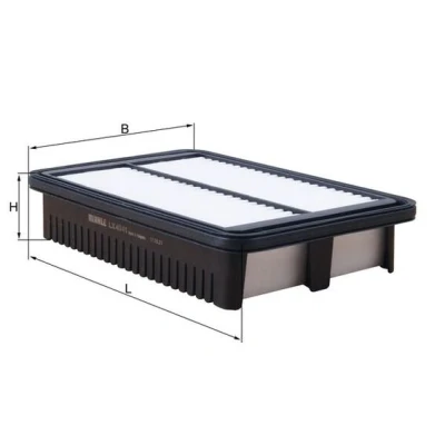 Imagen de MAHLE ORIGINAL LX 4941 Filtro de aire 47,5 164 258 Cartucho filtrante