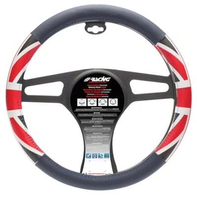 Imagen de Simoni Racing CVT/53 Funda cubierta para el volante Azul, Rojo, blanco 37 39cm Ecopiel