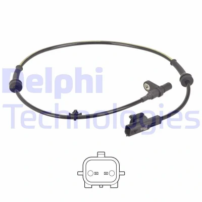 Imagen de DELPHI SS21257 12B1 Sensor de ABS activo 663 NISSAN: Qashqai 2