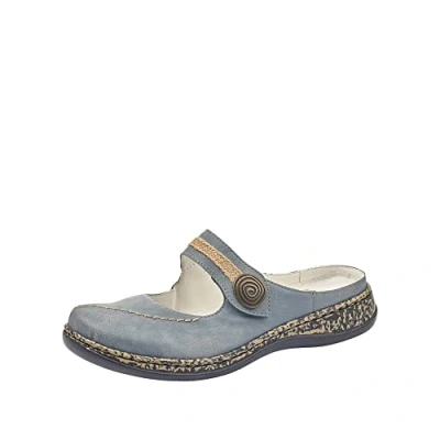 Imagen de Rieker 46391, Zuecos Mujer, Jeans, 42 EU