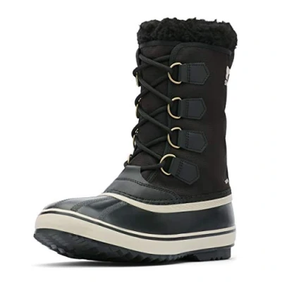 Imagen de Sorel 1964 PAC Nylon WP Botas para la nieve, Hombre, Talla: 45, Black/ancient fossil Piel de imitación/tela