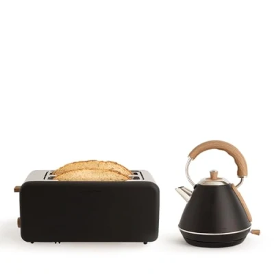 Imagen de CREATE/PACK TOAST RETRO XL + KETTLE M/Tostadora de pan negro con hervidor agua pastel/Hervidor 1L