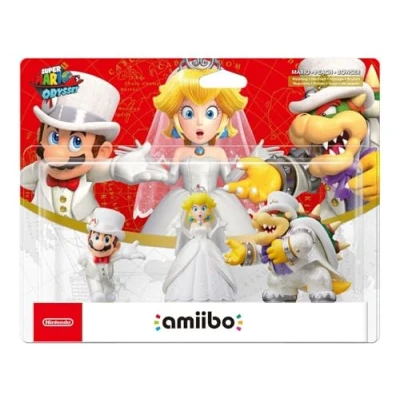 Imagen de Amiibo Mario/Melocotón/Bowser (Boda 3 Pack) (Super Mario Odyssey)