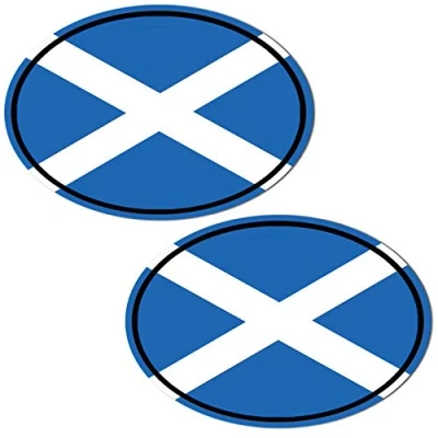 Imagen de Biomar Labs® 2 pcs Pegatinas Bandera Nacional de Escocia Scotland Flag Vinilo Adhesivo Autos Coche Motos Ciclomotores Bicicletas Ordenador Portátil B 211