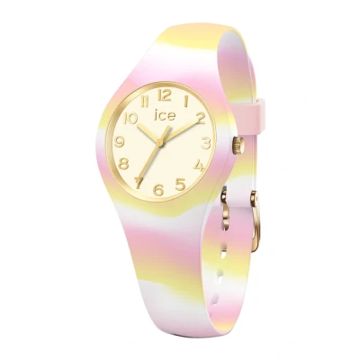 Imagen de ICE Watch tie and dye Crystal rose Reloj rosa para Mujer con Correa de polyamide 022596 (Extra small) Rosa, blanco y amarillo