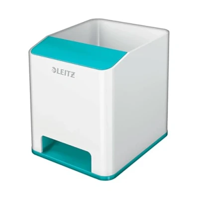 Imagen de Leitz Cubilete Sound WOW de Leitz, Blanco/Turquesa
