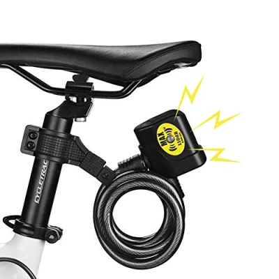 Imagen de CARACHOME candado Moto Alarma, Alarma Sonora 110 dB, Cerradura antirrobo Impermeable, Bicicletas para Motocicletas