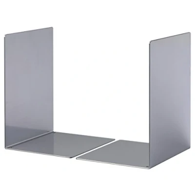 Imagen de Durable 324423 Apoya libros Metal L, set de 2 piezas, plata
