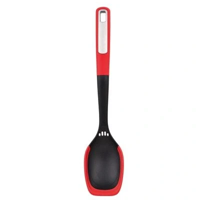 Imagen de Utensilio Bergner BG 38870 RD Mars, Cuchara de cocina, 34 cm, Nylon, Negro/Rojo