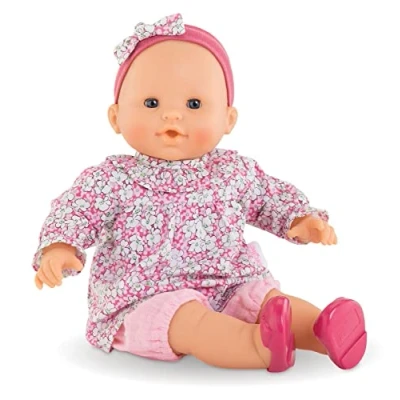 Imagen de Corolle Mon Grand Poupon Louise 9000130310 Muñeca de Cuerpo Blando, Ojos para Dormir, Puede Sentarse y chuparse el Pulgar, Aroma Vainilla, 36 cm, a Partir 2 años