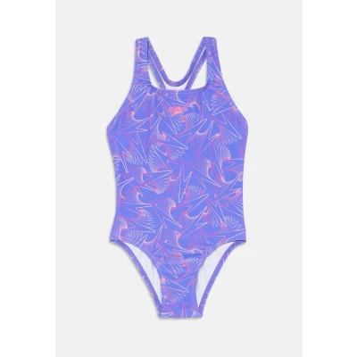 Imagen de Speedo HyperBoom Allover Medalist Traje de baño para Niñas, Indigo Glow, 11 12 años