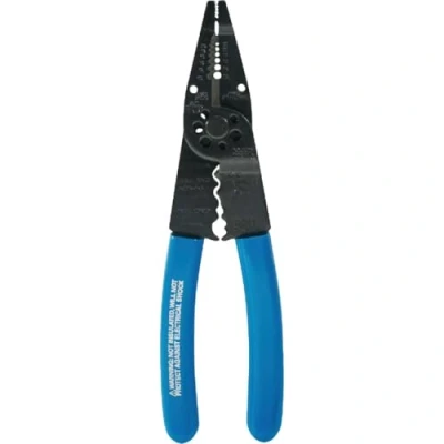 Imagen de Klein Tools 1010 cortador de alambre punta larga multiherramienta, fabricado en Estados Unidos, crimpadora alambre, pelacables y pernos, herramienta multiusos para electricista, 8