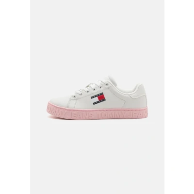 Imagen de Tommy Jeans (New TJW Logo Sneaker ESS EN0EN02703, Parte Superior Baja Mujer, White (Ecru), 36 EU
