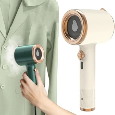 Imagen de Portable Mini Ironing Machine Steamer, Travel Steam Iron, Handheld for Clothes (White)