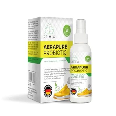 Imagen de Stimio ¡Adiós al mal olor de pies! Spray desodorante probiótico y enzimático contra el sudor Elimina olores con microorganismos activos Natural, ecológico sin perfumes sintéticos