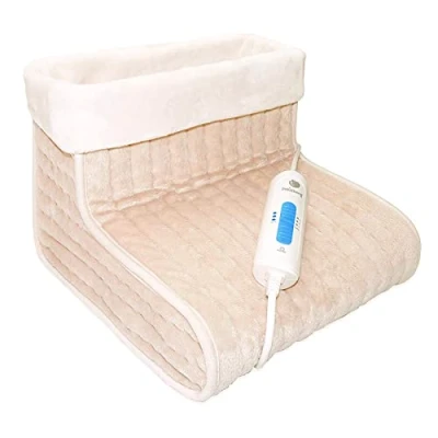 Imagen de Bota Calefactora con Calcetín Extraíble Tamaño 27x30x23 cm Potencia de 100 W y 3 Niveles Calor Calentador Eléctrico para Pies Elaborada en Poliéster Pekatherm F55