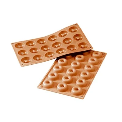 Imagen de silikomart 20.010.00.0065 Molde de 18 minis savarins Classic, Rojo