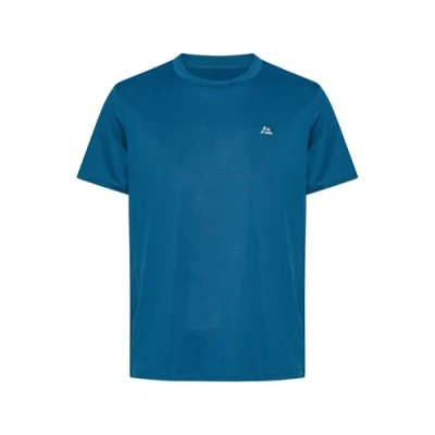 Imagen de DANISH ENDURANCE Camiseta de Manga Corta Deportiva para Hombre, Materiales 100% Reciclados, Transpirable…, Azul, L