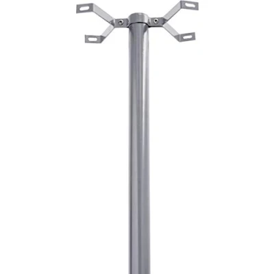Imagen de ARREGUI D USA/PL Soporte Vertical de Acero para Buzon Exterior USA Mail ARREGUI, Pie, Americano, 133 cm Altura, Resistente, Fácil Instalar, Plata