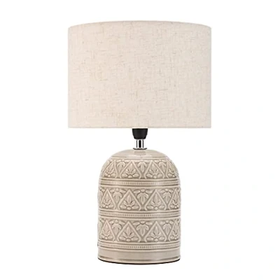 Imagen de Pauleen Tender Pearl Table luminaire 48223 Luminaria de sobremesa, máx. 20 W, Hecha a Mano, Beige, lámpara para mesita Noche Estilo Boho Tela, cerámica, E14