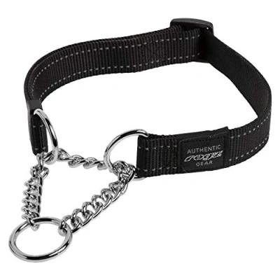 Imagen de Rogz Utilidad Grande 3/4 inch Reflectante Fanbelt obediencia Half Check Collar de Perro