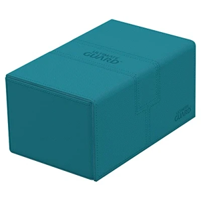 Imagen de Ultimate Guard UGD011239 Twin Flip`n`Tray 160+ XenoSkin Monocolor, color azul petróleo