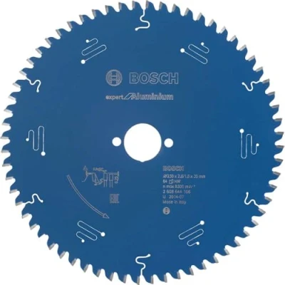 Imagen de BOSCH 2608644106 Disco de sierra circular CSB Expert Aluminium: 230x30x64D