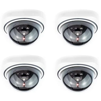 Imagen de Domo Cámara Seguridad Falsa Interior Exterior Calidad CCTV de Vigilancia con Intermitente Luz LED