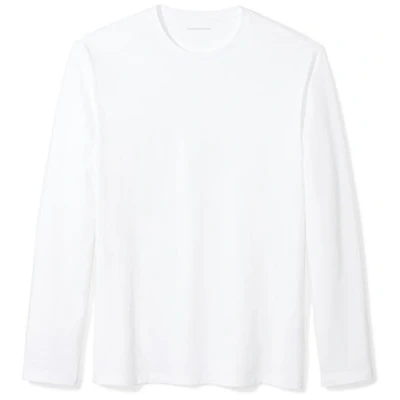 Imagen de Amazon Essentials Camiseta de Manga Larga y Ajuste Entallado Hombre, Blanco, S