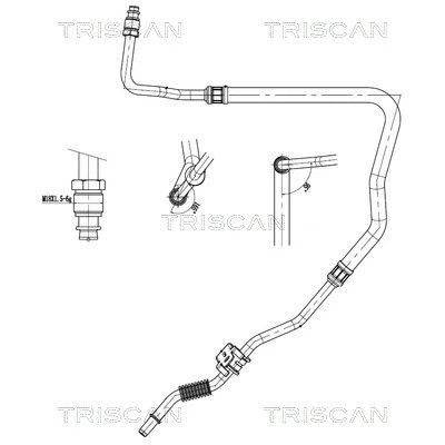 Imagen de TRISCAN 8516 28016 Manguera hidráulica, dirección de mecanismo a tubo refrigeración