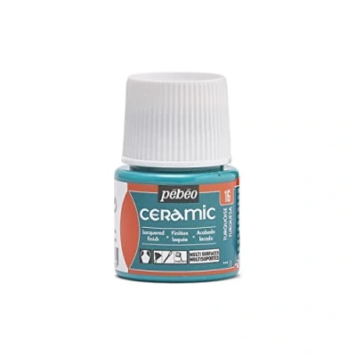 Imagen de Pebeo cerámica Color opaco para terracota, y loza Botella 45 ml, Turquesa