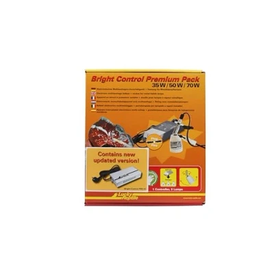 Imagen de Lucky Reptile 63071 Bright Control Premium Pack 35 70W, Multiwatt EVG + Fassung 1 Base halogenuros metálicos Balasto electrónico para lámpara Sun Accesorio terrario 35/50 / 70 Watt, Multicolor