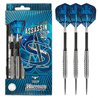 Imagen de Dardos HARROWS Assassin Light 80% Tungsteno Punta Acero (Varios modelos) 24GR