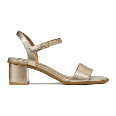 Imagen de Geox D Aurely 50 B, Sandalia de tacón Mujer, Lt Gold, 38 EU