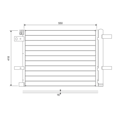 Imagen de VALEO 822706 Condensador con secador 14 11 Aluminio 418 CITROËN: Berlingo Furgón, PEUGEOT: Rifter MPV, OPEL: Vivaro C Furgón