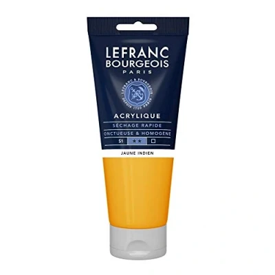 Imagen de Lefranc Bourgeois Fine, Pintura acrílica, Amarillo Indio, 200 ml