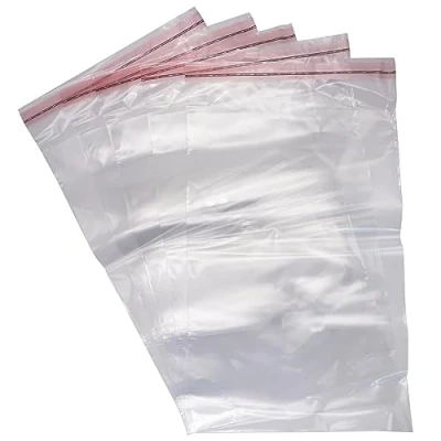 Imagen de SKIR&#039;CO bolsas de celofán transparentes 30 x 35 cm, autoadhesivas, plástico OPP, autosellantes para alimentos, 100 unidades