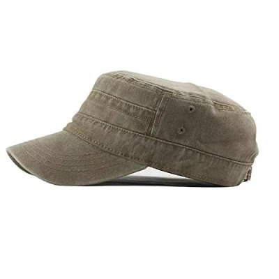Imagen de UAOOK Classic Premium Army Style Hat Hombres Low Profile Verano 100% Algodón Ajustable Fiddler Plain Flat Cadet Sombrero Gorra de béisbol Pintores Retro Sailors Chapeau Unisex