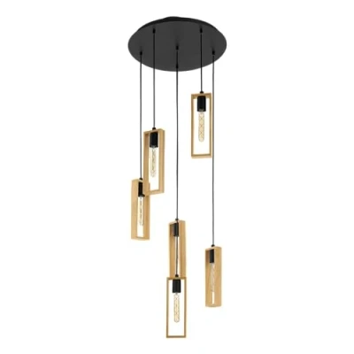 Imagen de EGLO Lámpara colgante Littleton, 6 luces