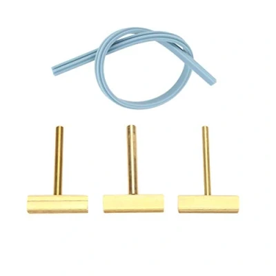 Imagen de punta de soldadura 3 piezas T con tira prensa caliente para pantalla LCD flexible reparación cables 30 W/40 W/60 W, soldador
